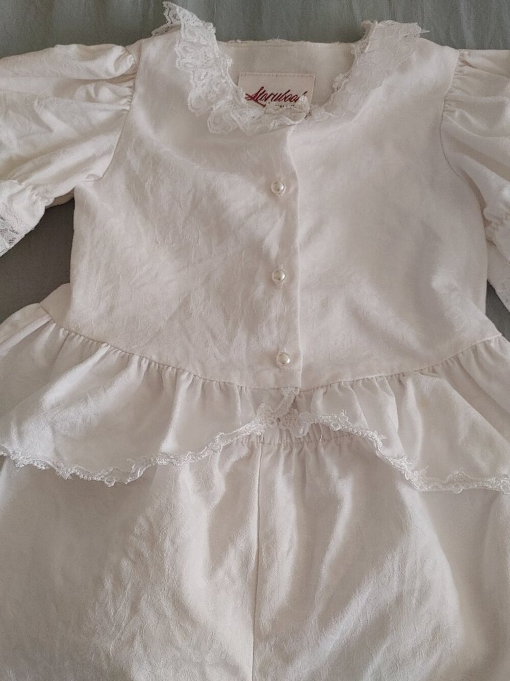 Storybook Heirlooms Vintage White Two-Piece Size 3T 100% Cotton Set